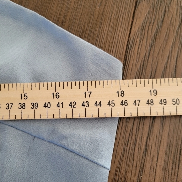 CUPSHE Women's L Halter Neck Cross Front Dress Slip Baby Blue Vacation Wedding - Picture 8 of 11